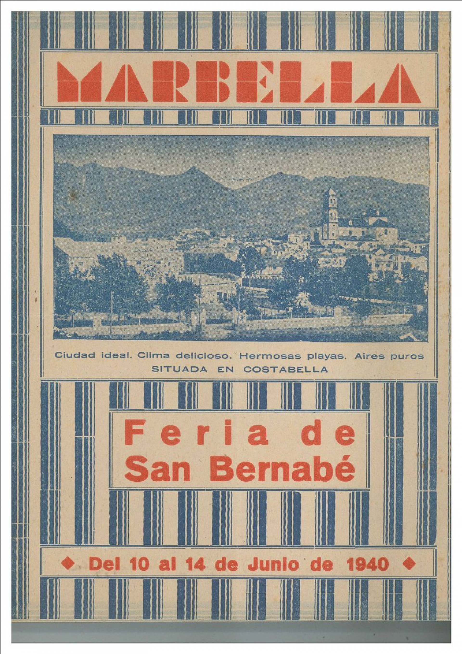 Feria y Fiestas de San Bernabé 1940 Marbella